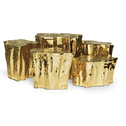 Boca do Lobo's  Eden Center Table (Gold with 8 pieces) by 