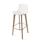 Enea's  Lottus Wood Barstool by Lievore Alther Molina