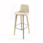 Enea's Lottus Wood Barstool by Lievore Alther Molina