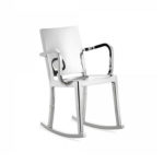 Emeco's  Hudson Rocking Chair with Arms by Philippe Starck