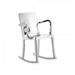 Emeco's Hudson Rocking Chair with Arms by Philippe Starck