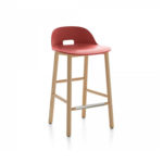 Emeco's  Alfi Counter Stool Low Back by Jasper Morrison