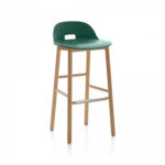 Emeco's  Alfi Barstool Low Back by Jasper Morrison