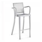 Emeco's Hudson Barstool with Arms by Philippe Starck