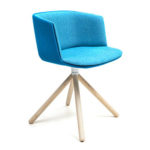 Lapalma's Cut Inclined Wooden Leg Chair by Francesco Rota