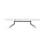 Stellar Works's Blink Oval Coffee Table - Stone Top by Yabu Pushelberg