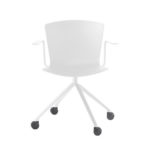 Sellex's SLAM Chair on Pyramidal Base, Castors and Arms by Lievore Altherr Molina