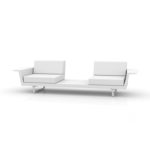 Vondom's  FLAT Sofa with Table by Jorge Pensi Design Studio