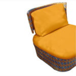 Varaschin's  KENTE LOUNGE CHAIR by PHILIPPE BESTENHEIDER