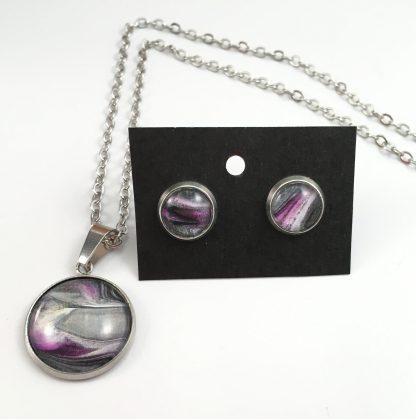 Ensemble collier et boucles d'oreilles # 3