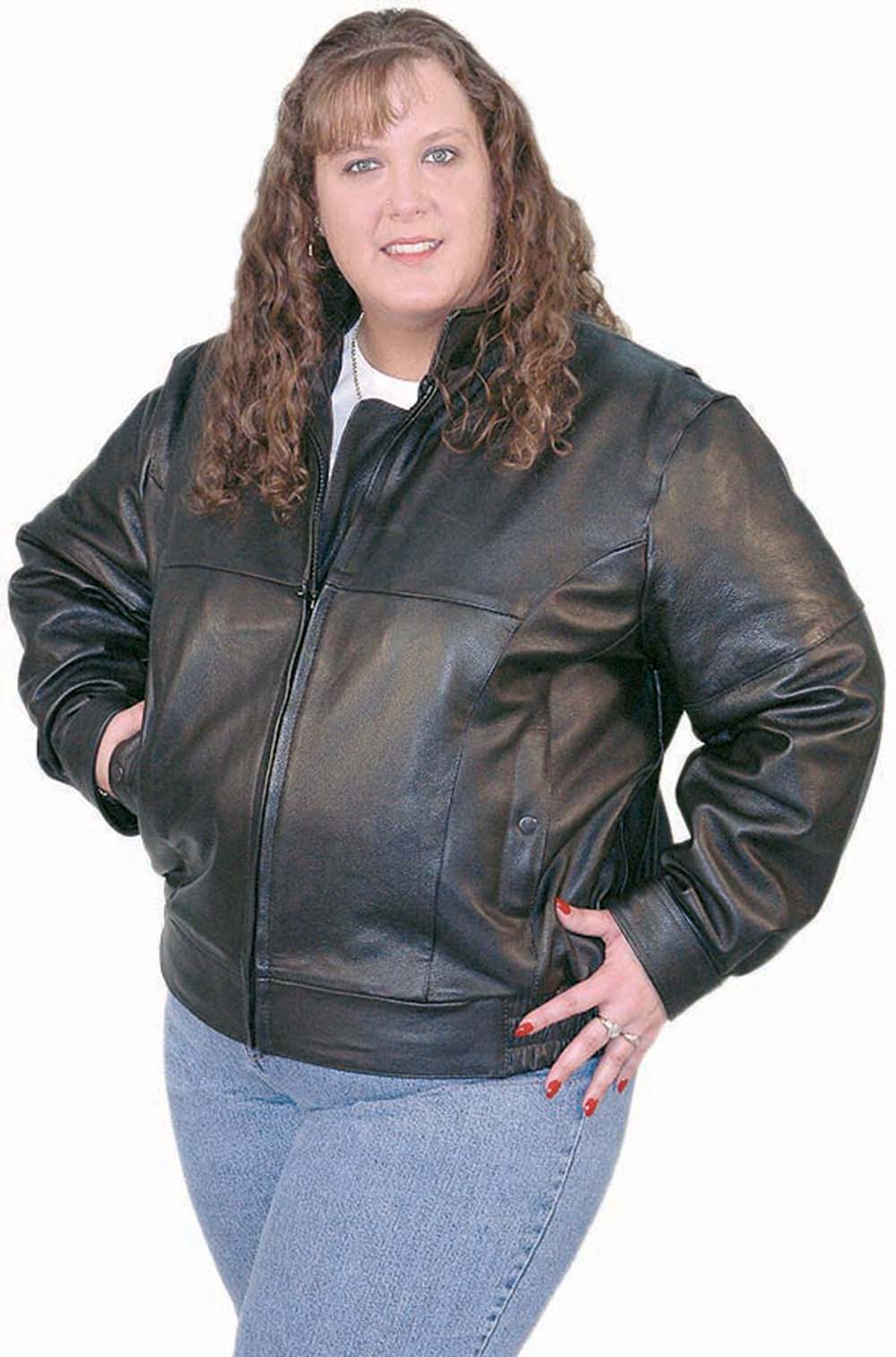 Brooklyn Plus Size Leather Jacket– Hello Curve