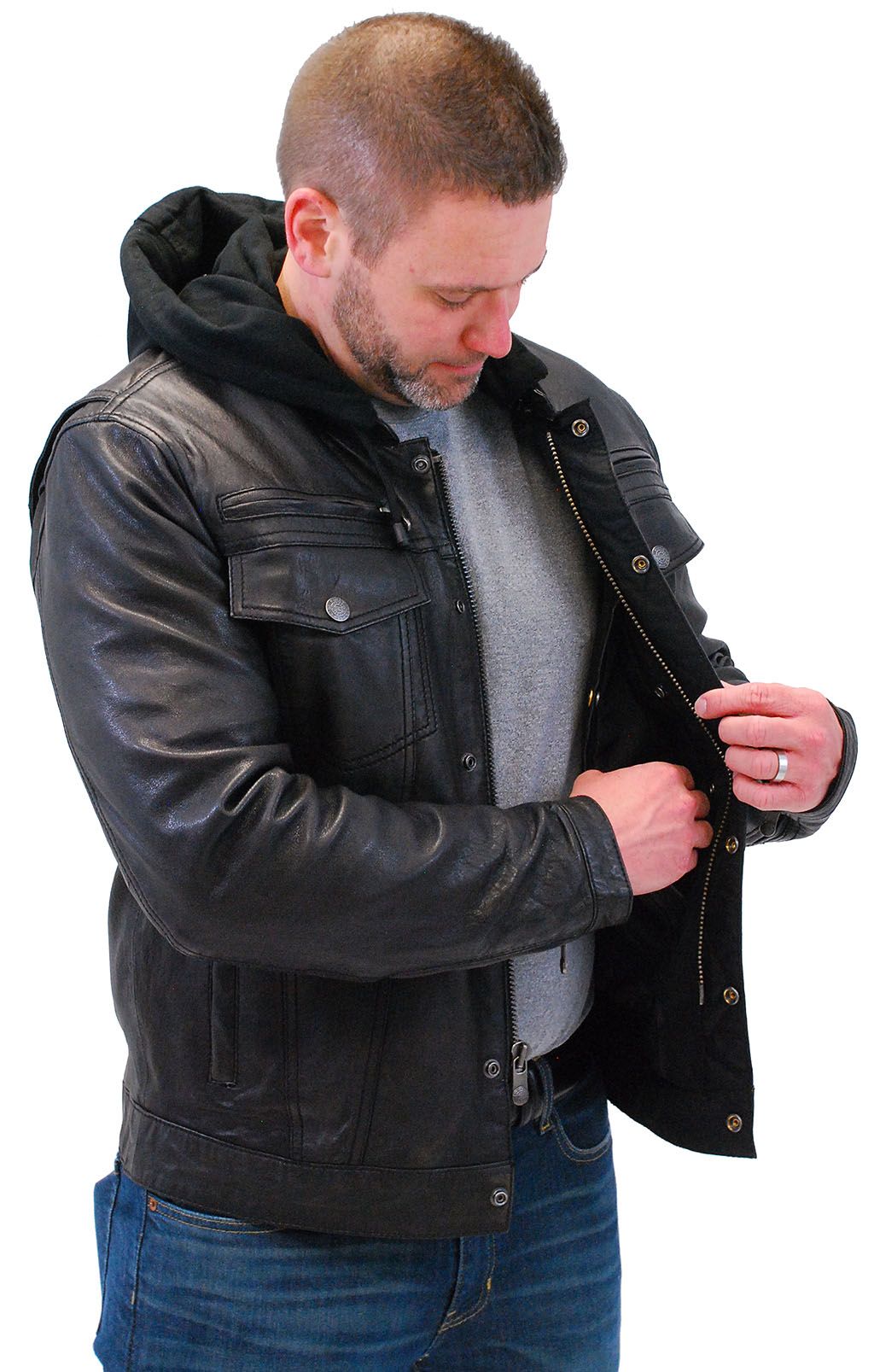 motorcycle jacket with holster