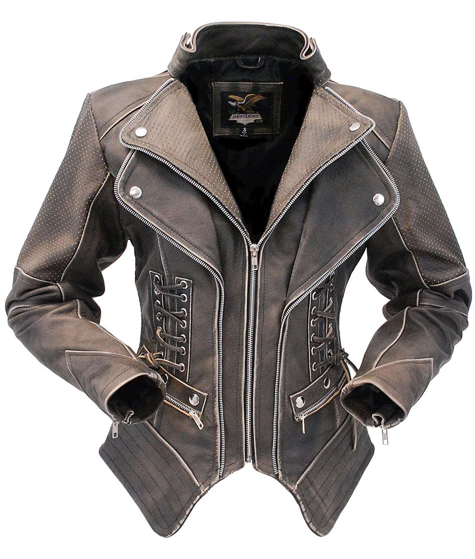 Big & Tall Leather Motorcycle Jacket #M727ZT - Jamin Leather®