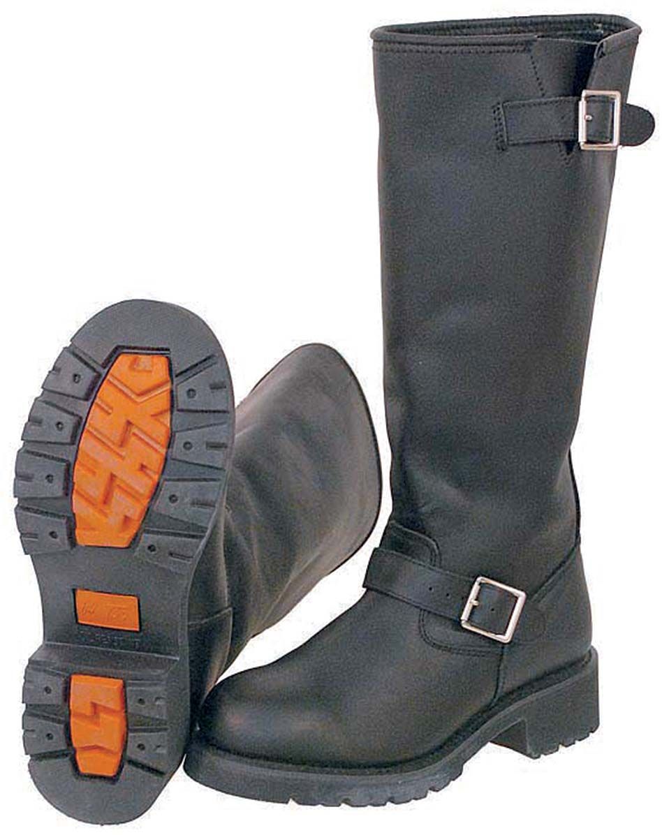 Ride Tec,¢ premium brand (a.k.a. Ad Tec) black leather highway patrol tall boots. 