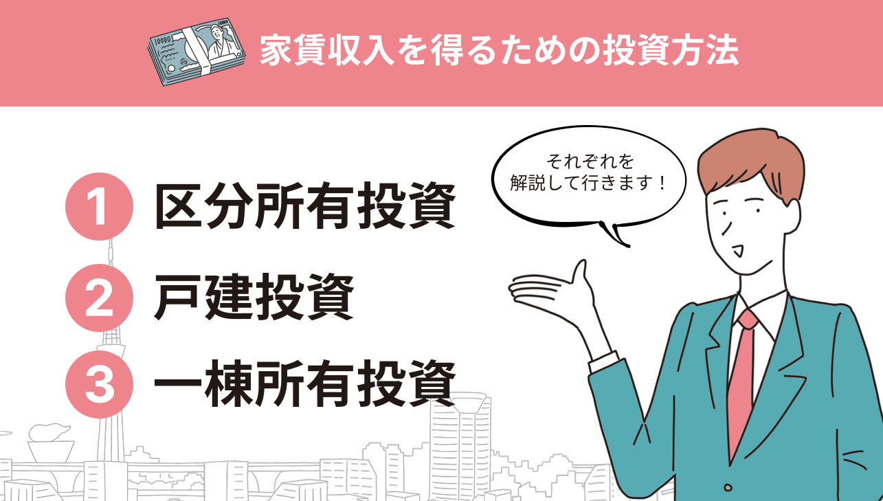 家賃収入を得るための投資方法