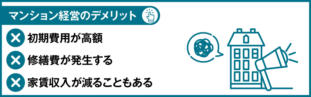 マンション経営のデメリット