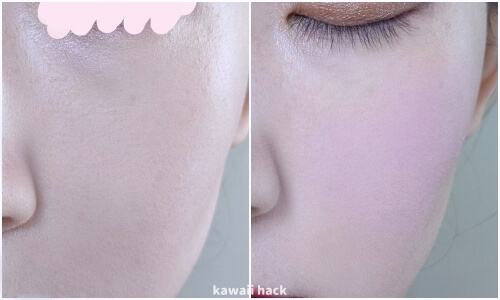 パステルブラッシャー メイク画像