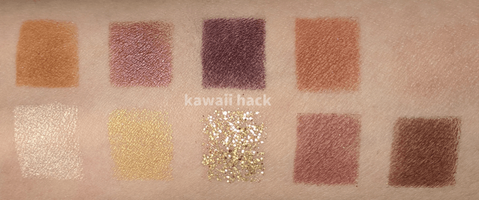 カラーポップ アナ雪コラボ アイシャドウパレット スウォッチ