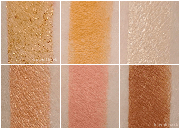 NARS アフターグローアイシャドウパレット スウォッチ