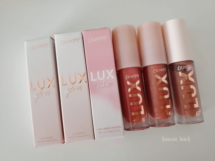 LUX gloss and lip COLOUR POP