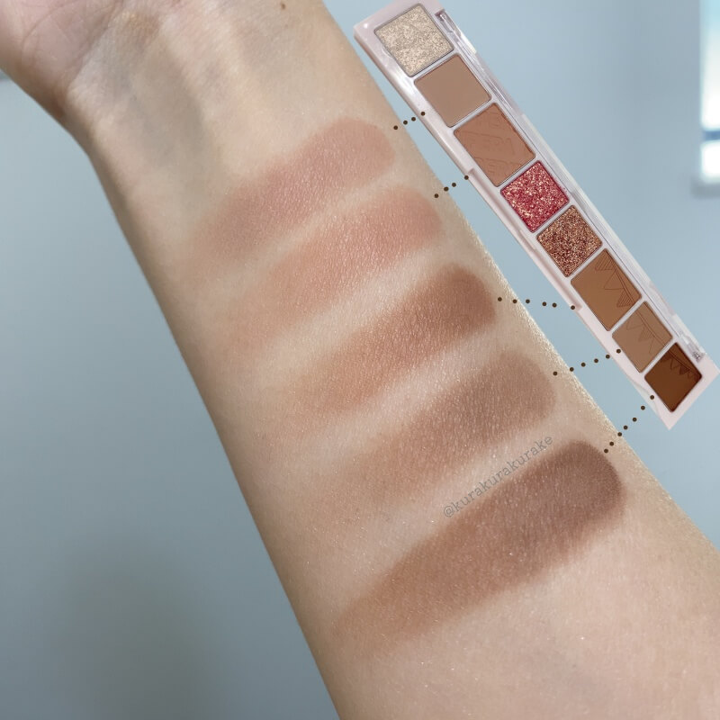 ペリペラ×テットムコラボ アイシャドウ スウォッチ