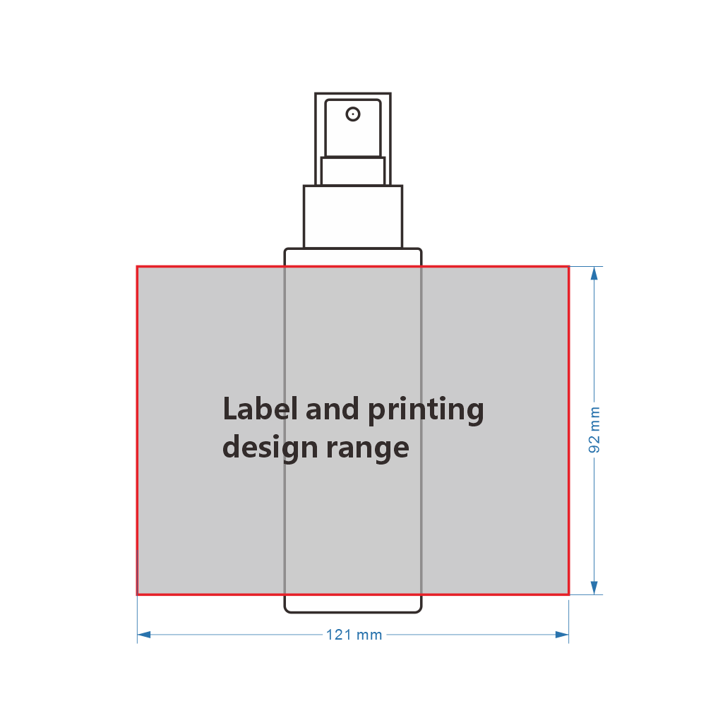 100ml White PETG Spray Bottle - Image 3