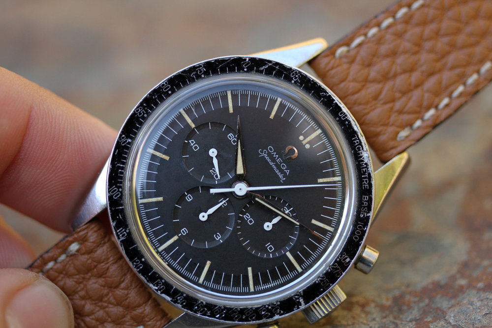 1959 Omega Speedmaster ck2915-3 Straight Lug Black Base 1000 Bezel - Lunar Oyster - Buying and