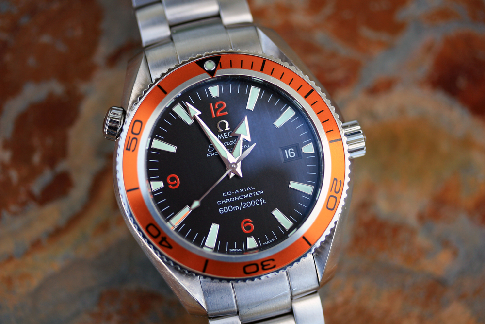 SOLD Omega Seamaster Planet Ocean 42mm Orange Bezel 2209 ...