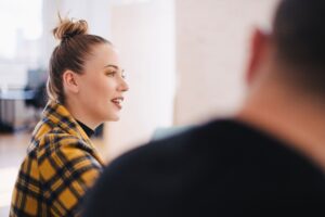 People in a meeting