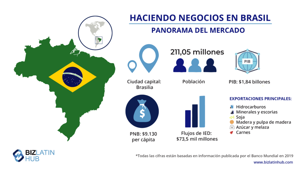 Panorama del mercado de Brasil, información para cualquiera que busque registrar una marca en Brasil. 