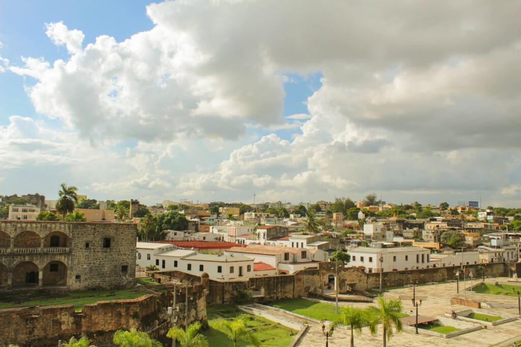Colonial zone Santo Domingo the capital of the Dominican Republic where the economy is performing well with record GDP predicted
