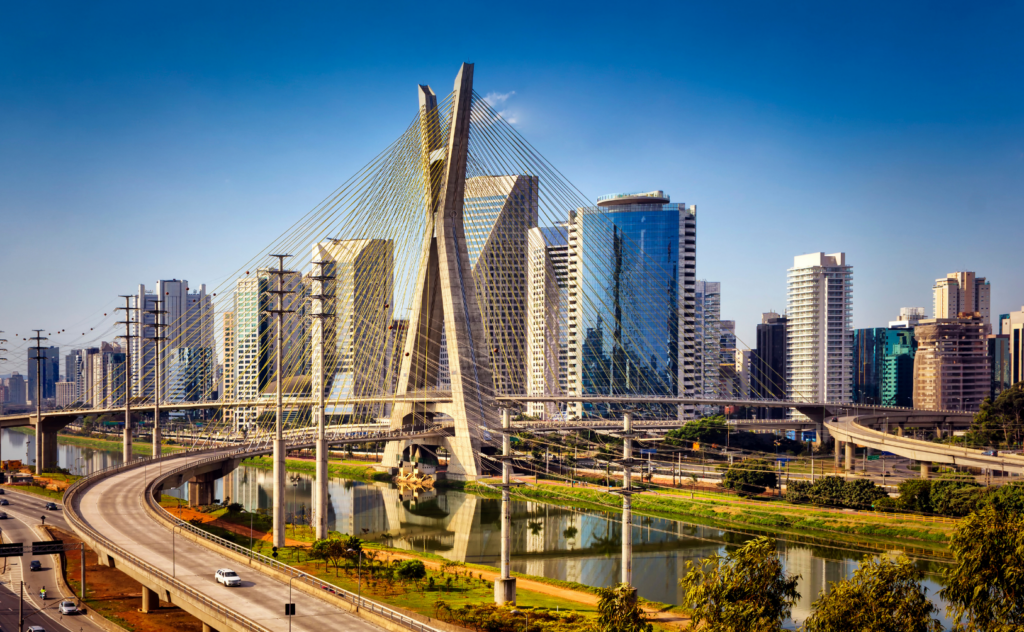 A stock image of Sao Paulo, the largest city in Brazil, where you may choose payroll outsourcing for locally-based staff