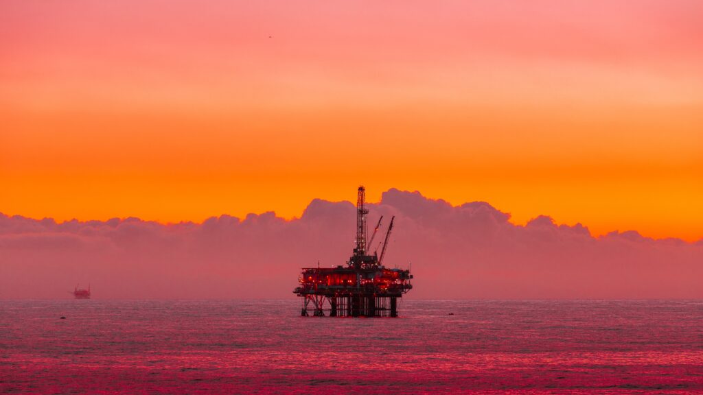 A stock image of an oil rig representing one of the major Brazil exports facing increased demand due to the Ukraine crisis.