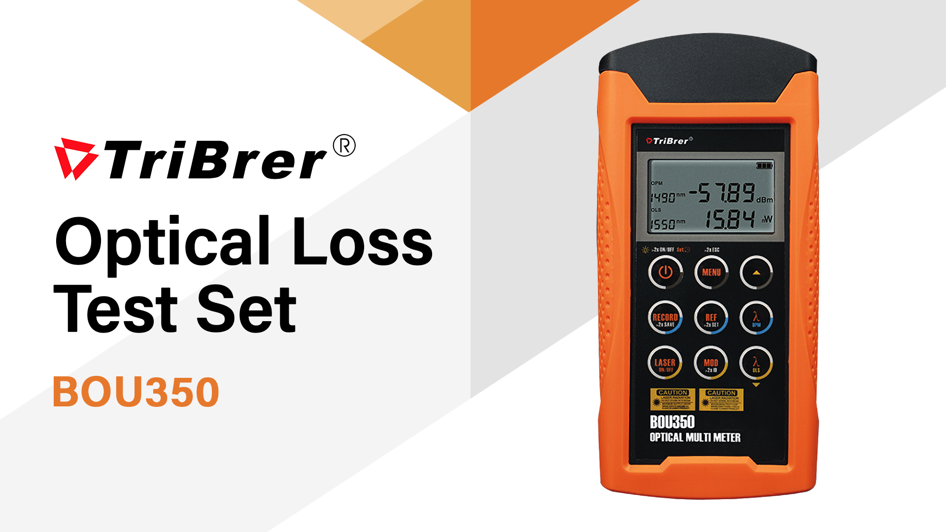TriBrer BOU350 Optical Loss Test Set • MEC Networks Corporation
