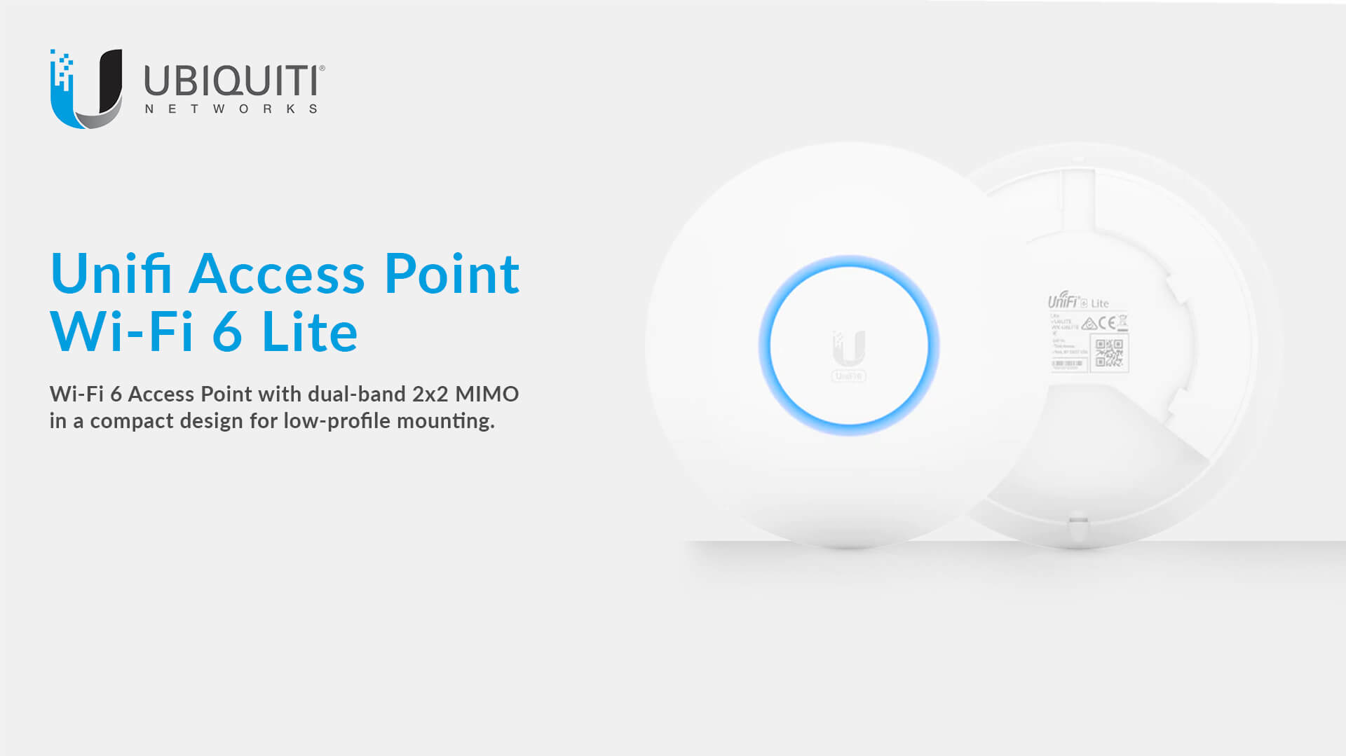 UNIFI WIFI 6 ACCESS POINT DUAL BAND 2X2 MUMIMO