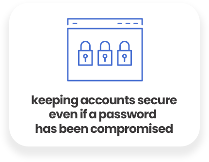 keeping accounts secure even if a password has been compromised
