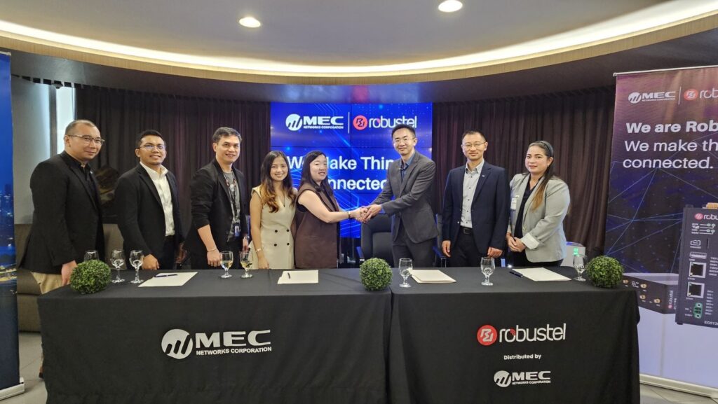 MEC Networks and Robustel seal their partnership at MEC Headquarters, Quezon City.