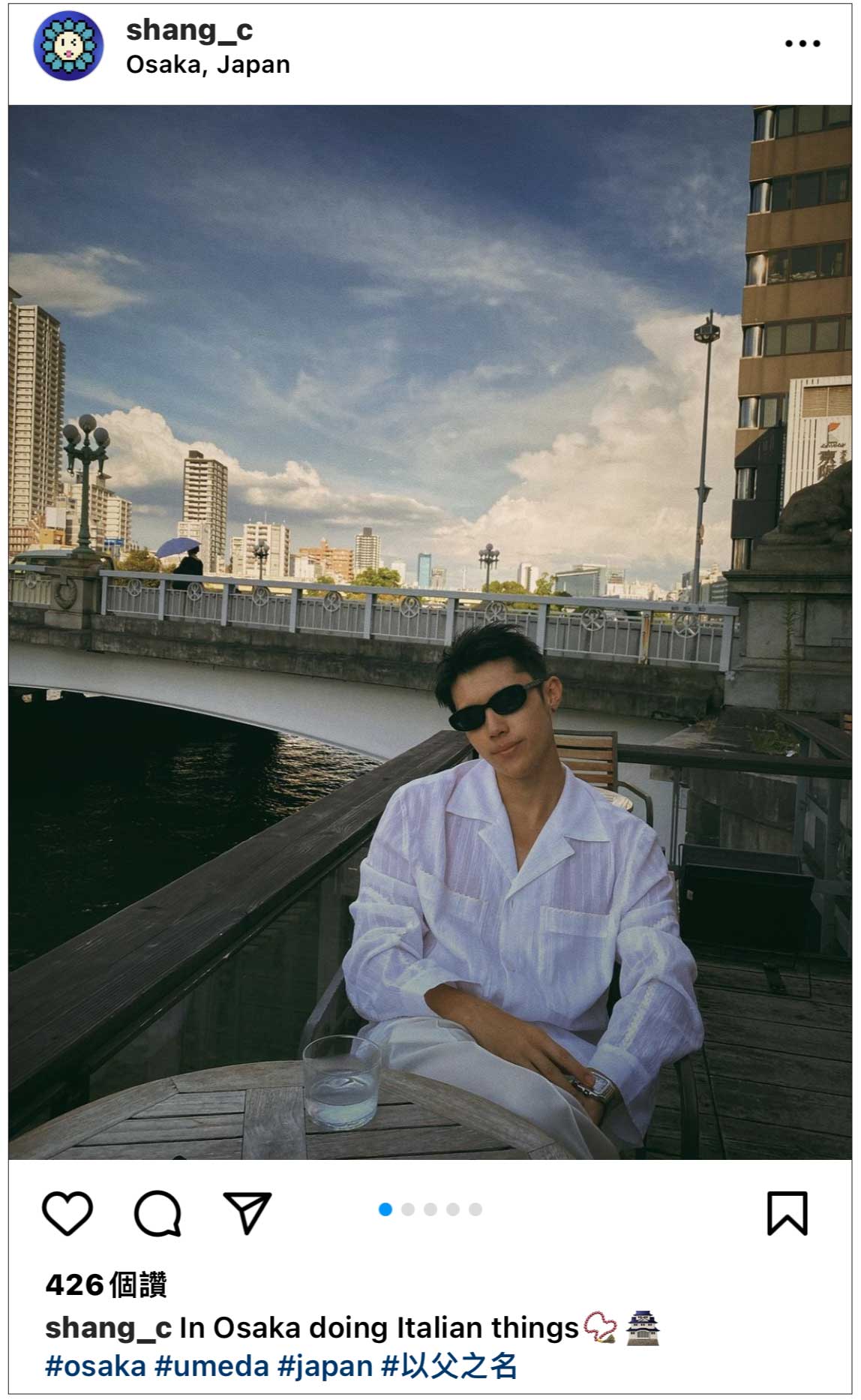 年輕男子肖像畫〈Koshi Cafe〉老闆周尚頣背景-壓克力畫人物介紹