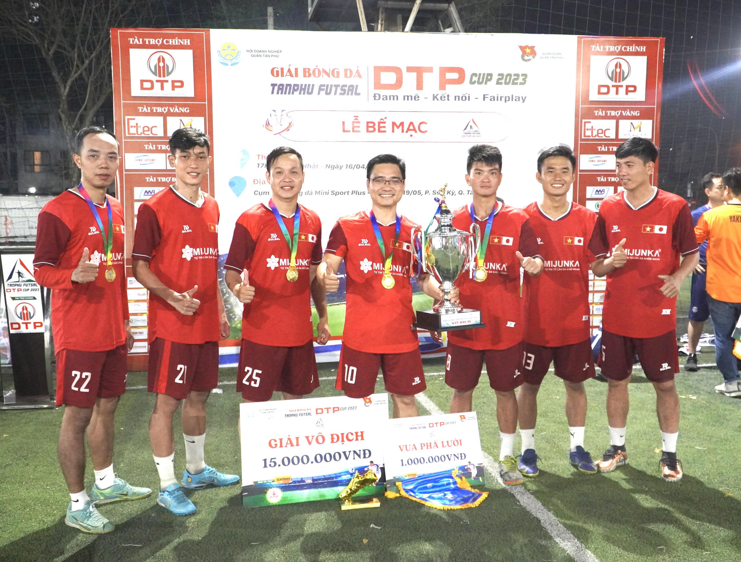 Mijunka vô địch Tân Phú Futsal DTP CUP 2023