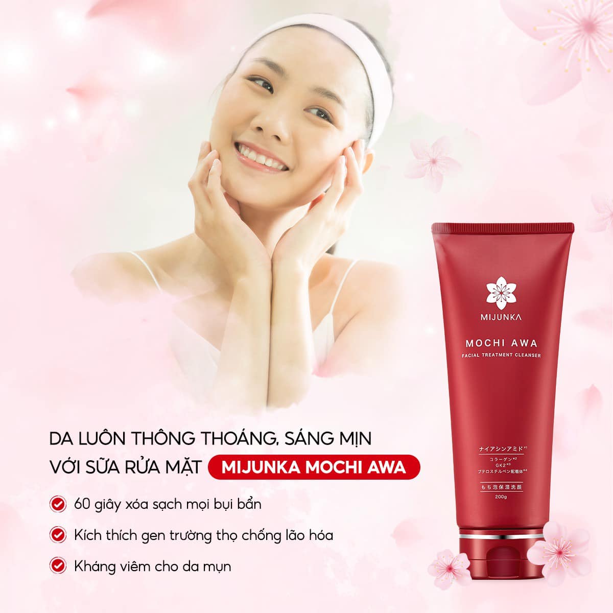 sữa rửa mặt mijunka