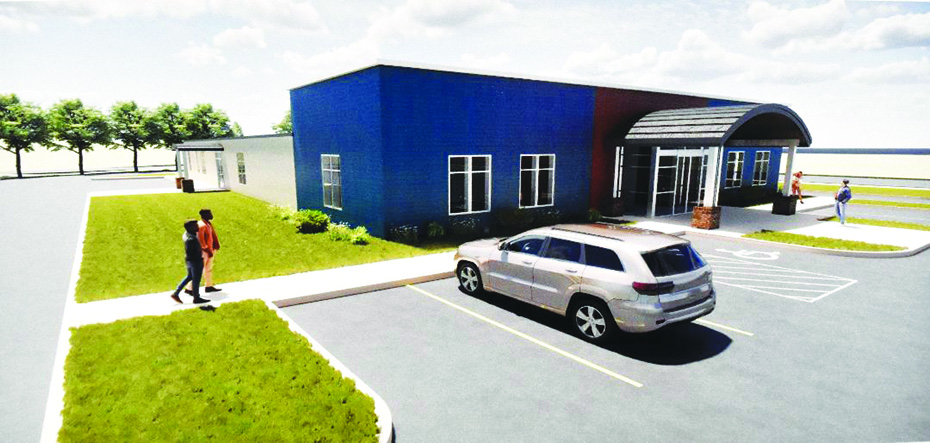 Architectural renderings show different angles of the Bassett Branch Library following the completion of a $2.25 million expansion project. Fundraising efforts are underway, and donations are accepted.