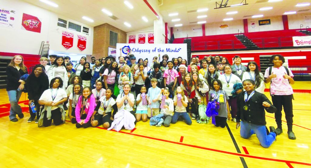 In total, eleven teams from Martinsville City Schools (over 70 students) traveled to Franklin County High School to compete in the regional tournament.