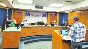 Greg Maggard presented budget proposals to the Martinsville City Council.