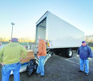 The Disaster Relief Food Ministry partnered with Feeding America to get a truck to transport food boxes during distribution days.