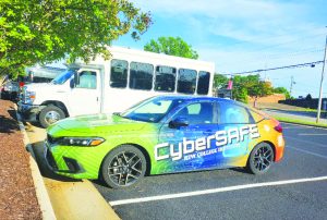 The New College Institute’s (NCI’s) CyberSAFE car.