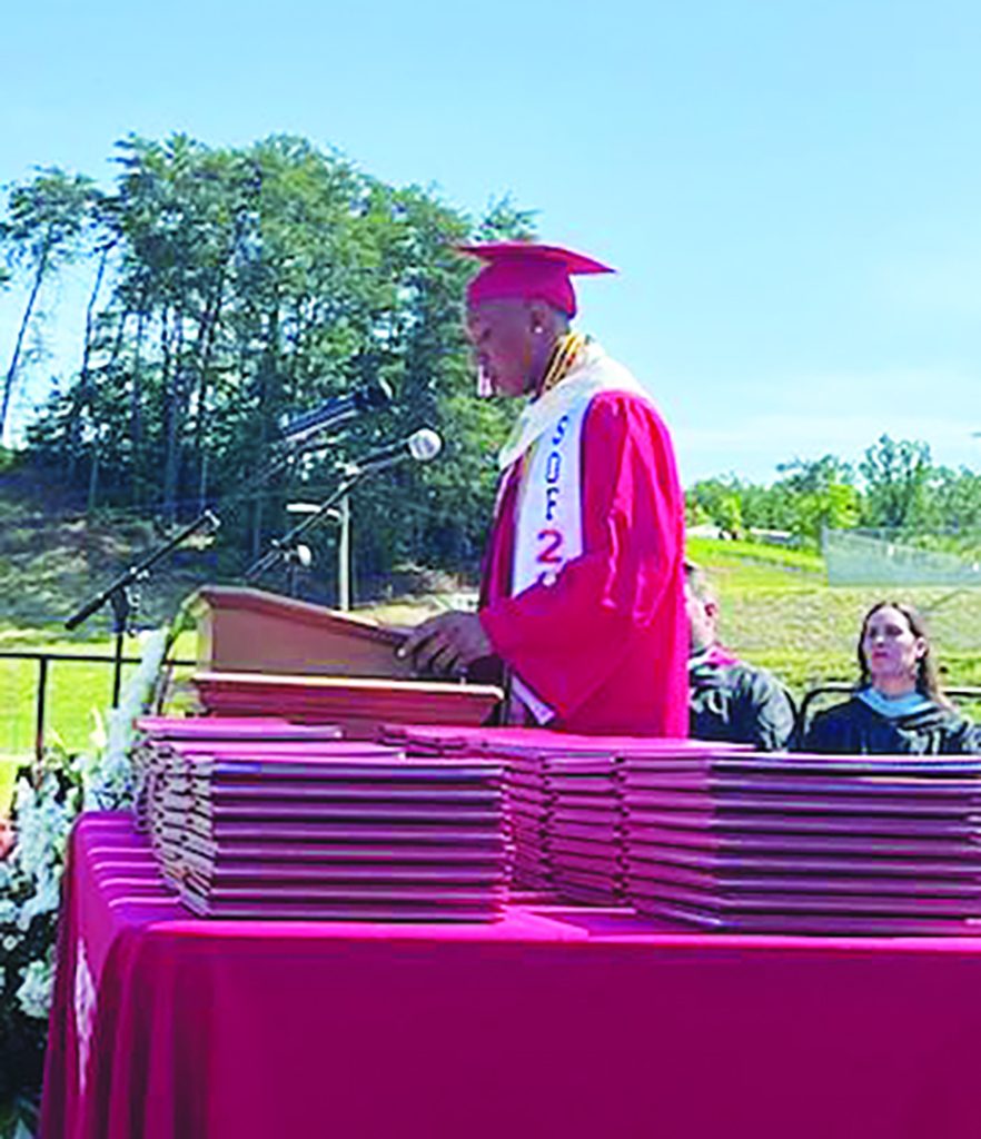 Class Co-President Christopher Bryant Talley II said the ceremony marks the end of their high school careers.