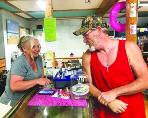 Richard Martin of Martinsville camps at Salthouse Branch on Philpott Lake four or five times a year and always stops on at Salthouse Store & More while he’s there. Owner Michelle Mullins said she enjoys seeing regular campers year after year.