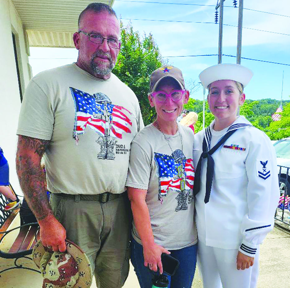 Patrick and Careen Rodgers, with daughter Hallie Rodgers, were among those to attend the ceremony.