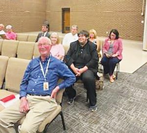 Several school board members and personnel attended the meeting.