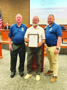 Staff member Mike Arnold was honored for his 35 years of service to Henry County.Staff member Mike Arnold was honored for his 35 years of service to Henry County.